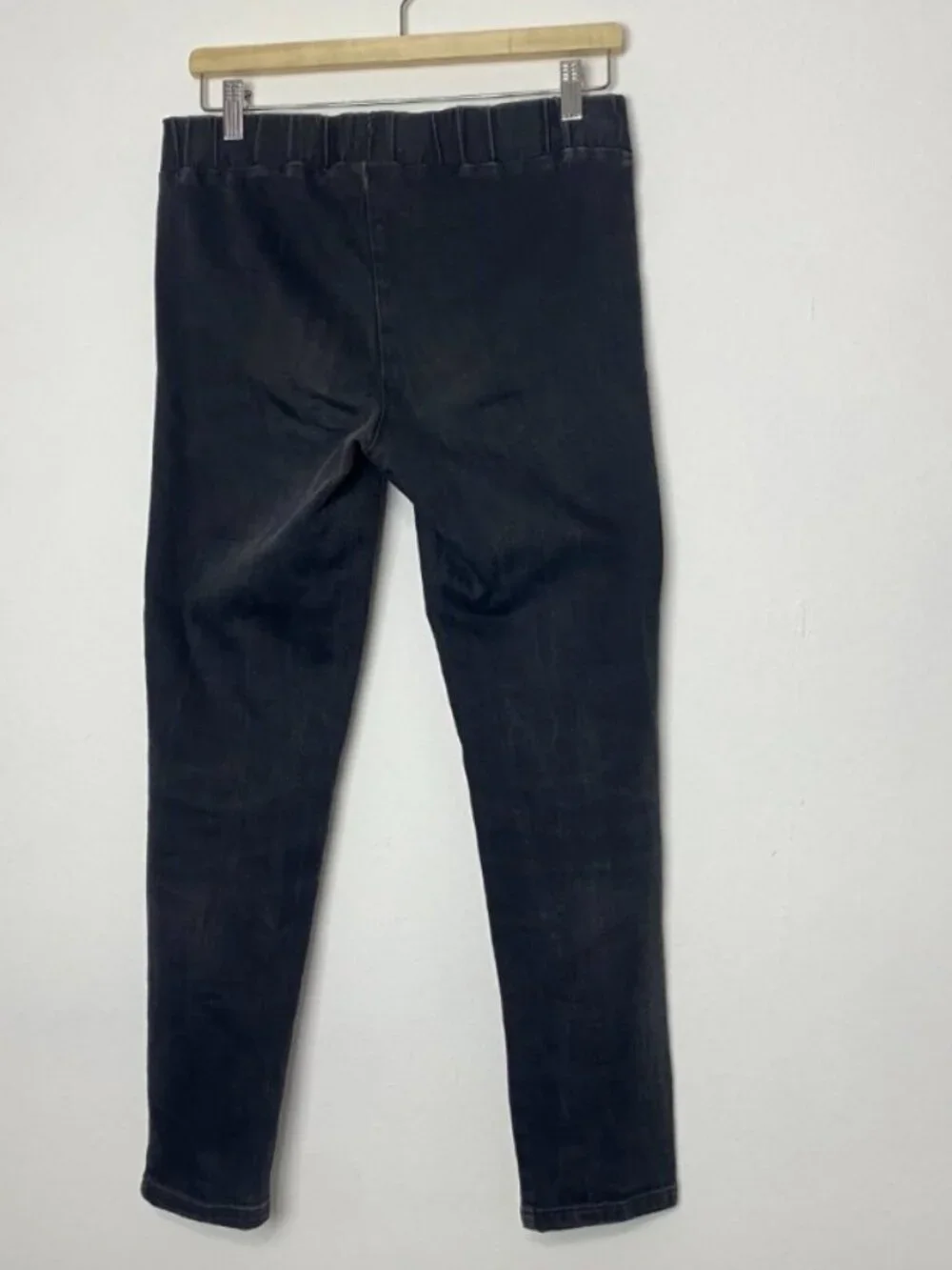 Soft Surroundings Black Denim Elastic Waist Pull-On Skinny Jeans Small Petite